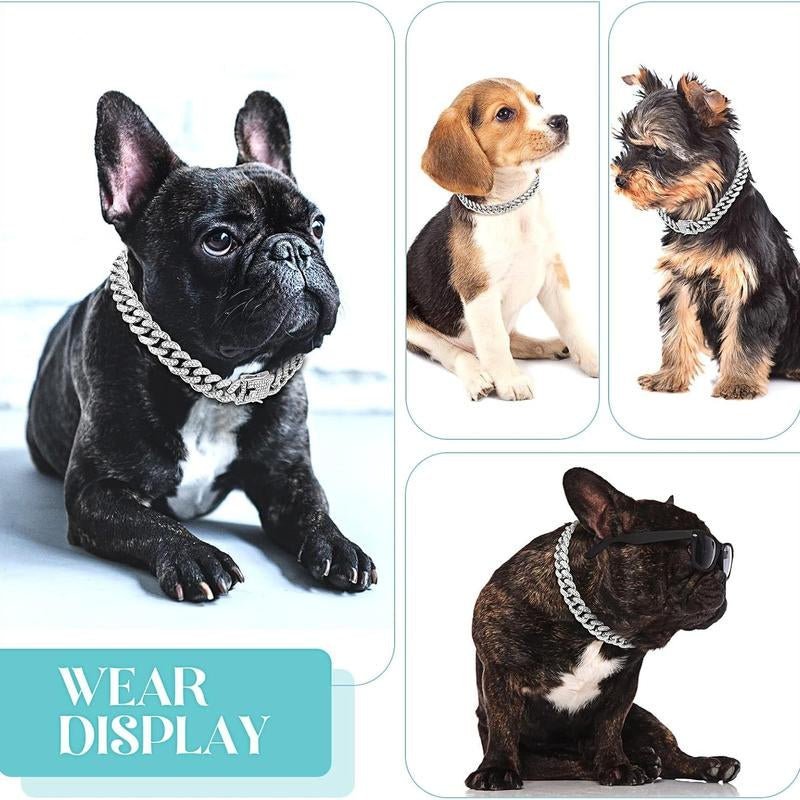 Best Adjustable Diamond & Rhinestone Pet Collar for Dogs & Cats - Loyal Paws