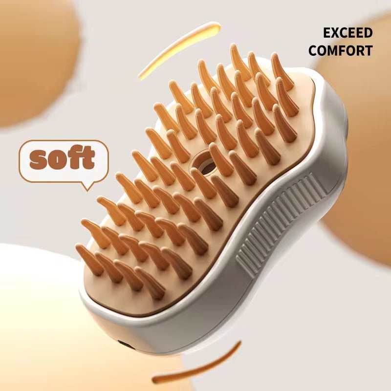 Best Electric Pet Steam Grooming Brush for Shedding Cats & Dogs - Loyal Paws