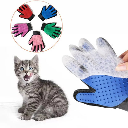 Best Pet Grooming Glove & Hair Removal Brush for Cats & Dogs - Loyal Paws