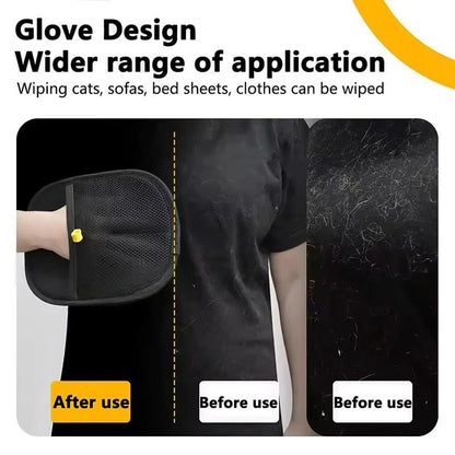 Gentle Pet Hair Remover Grooming Glove for Dogs & Cats - Loyal Paws