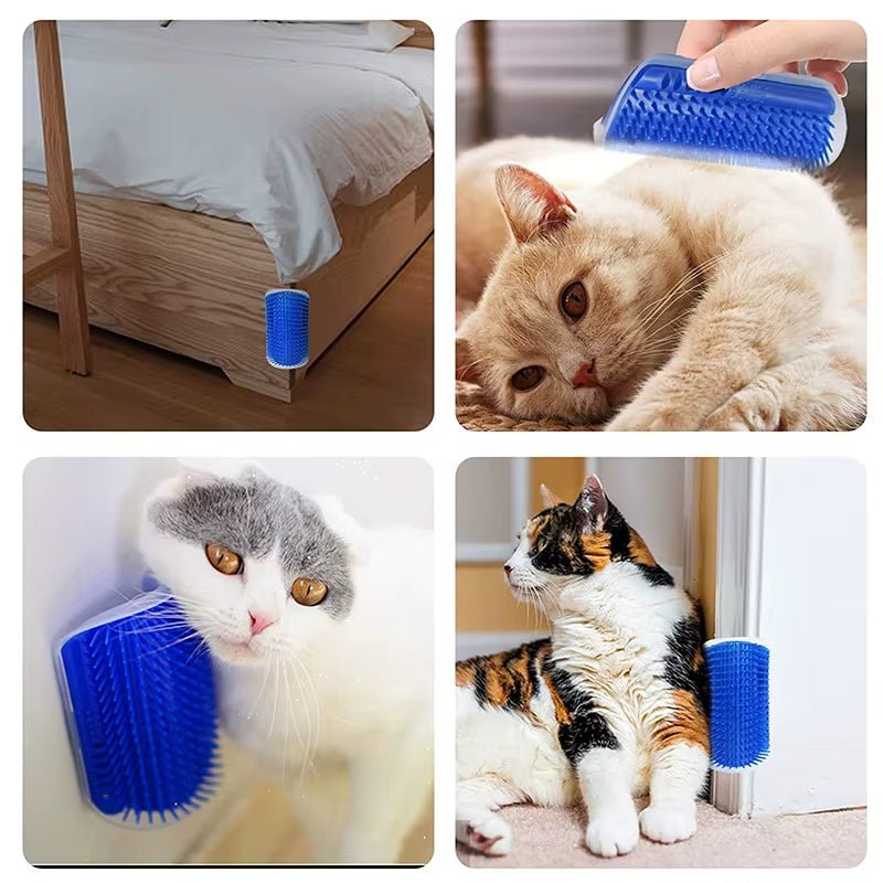 Self - Grooming Cat Corner Brush & Massage Station - Loyal Paws