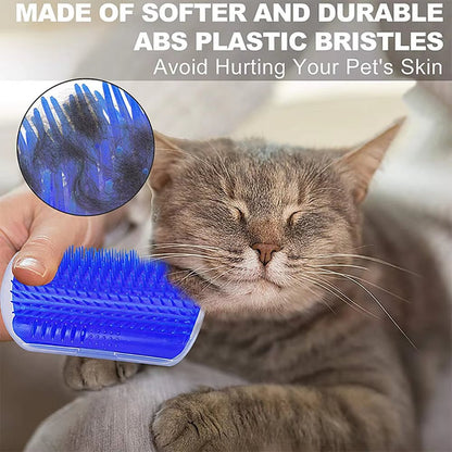 Self - Grooming Cat Corner Brush & Massage Station - Loyal Paws