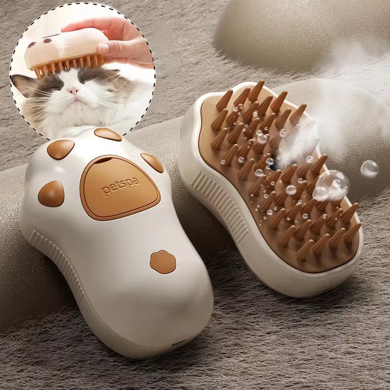 Best Electric Pet Steam Grooming Brush for Shedding Cats & Dogs - Loyal Paws