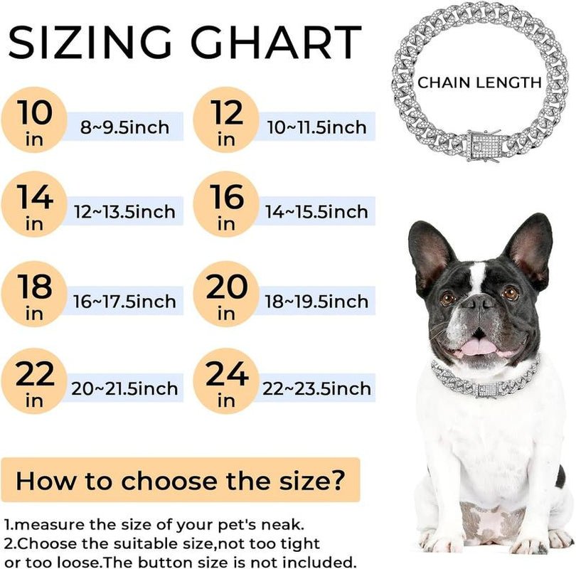 Best Adjustable Diamond & Rhinestone Pet Collar for Dogs & Cats - Loyal Paws