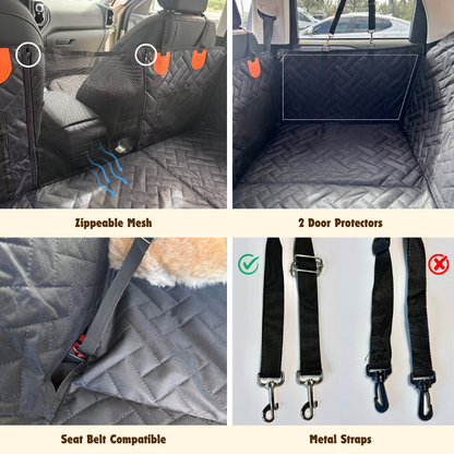 LoyalPaws Dog Car Seat Cover – No More Fur & Muddy Paws